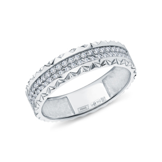 Кольцо из платины с бриллиантами природными