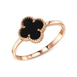 Золотое кольцо с ониксом природным