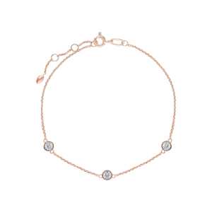 Золотой браслет с бриллиантами природными