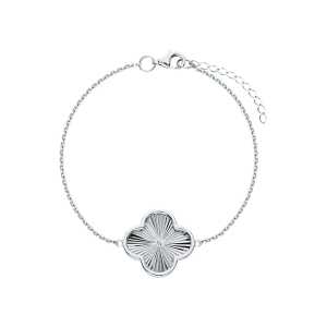 Серебряный браслет с бриллиантами природными