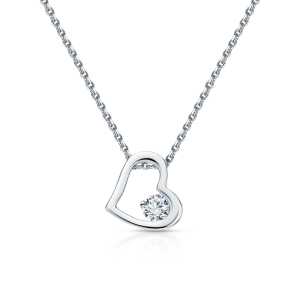 Серебряное шейное украшение с бриллиантами выращенными