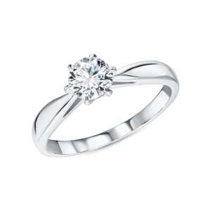 Золотое кольцо с бриллиантами выращенными