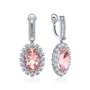 Серьги из белого золота Cold Diamonds с сапфирами